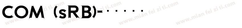 COM (sRB)字体转换
